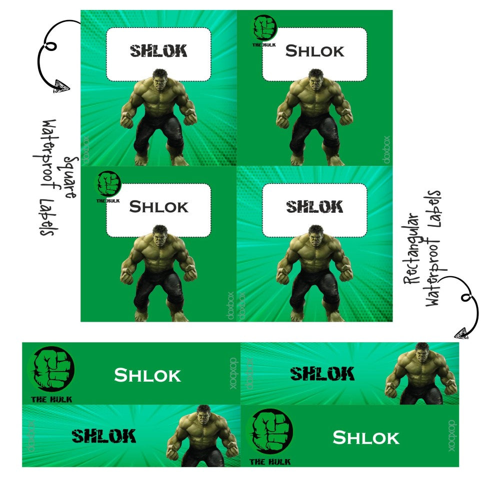 Label Combo - Hulk - Peppydots