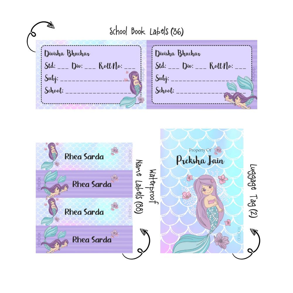 Back to school combo - Mermaid - Peppydots