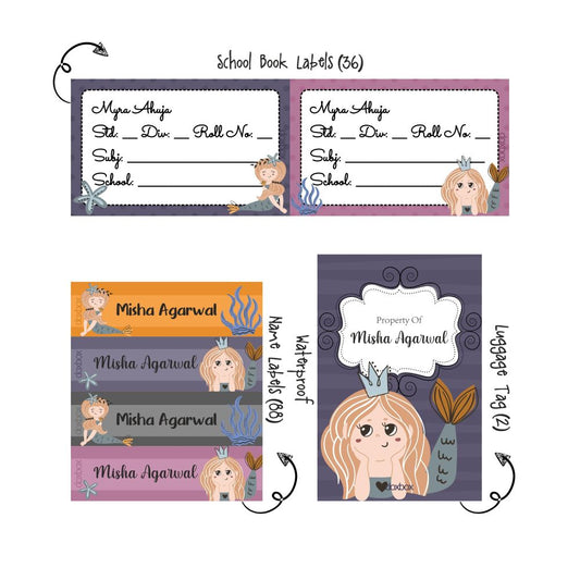 Back to school combo - Mermaid Queen - Peppydots