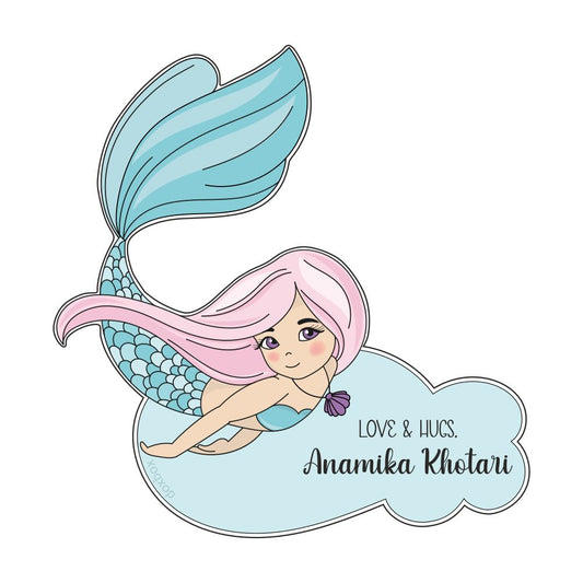 Gift Shape Sticker - Mermaid - Peppydots
