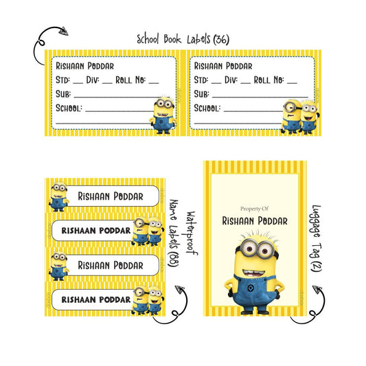 Back to school combo - Minions - Peppydots