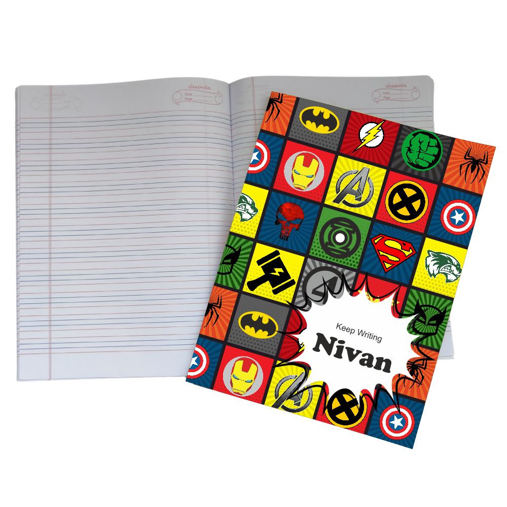 Writing Practice Book Superhero - Peppydots