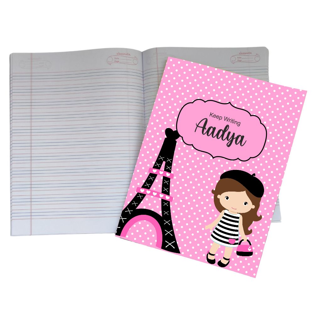 Writing Practice Book Paris Shoping - Peppydots