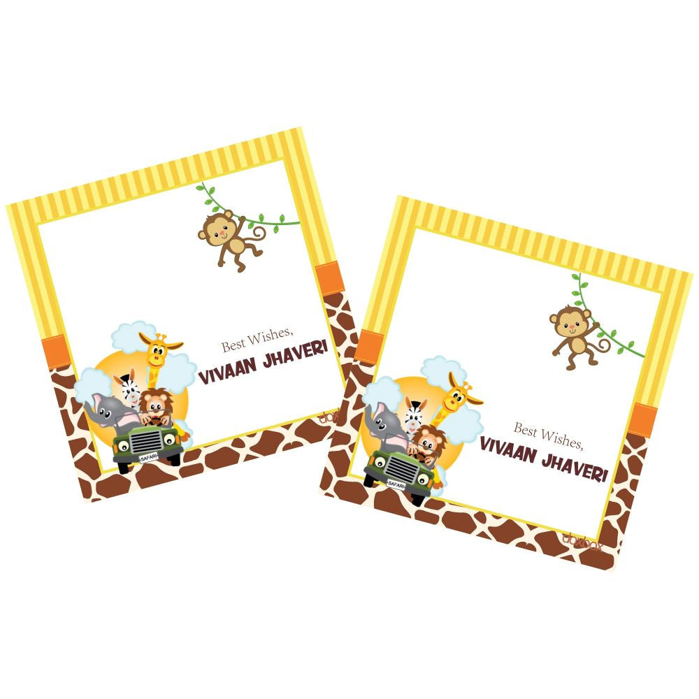 Gift Tag - Safari Animals - Peppydots