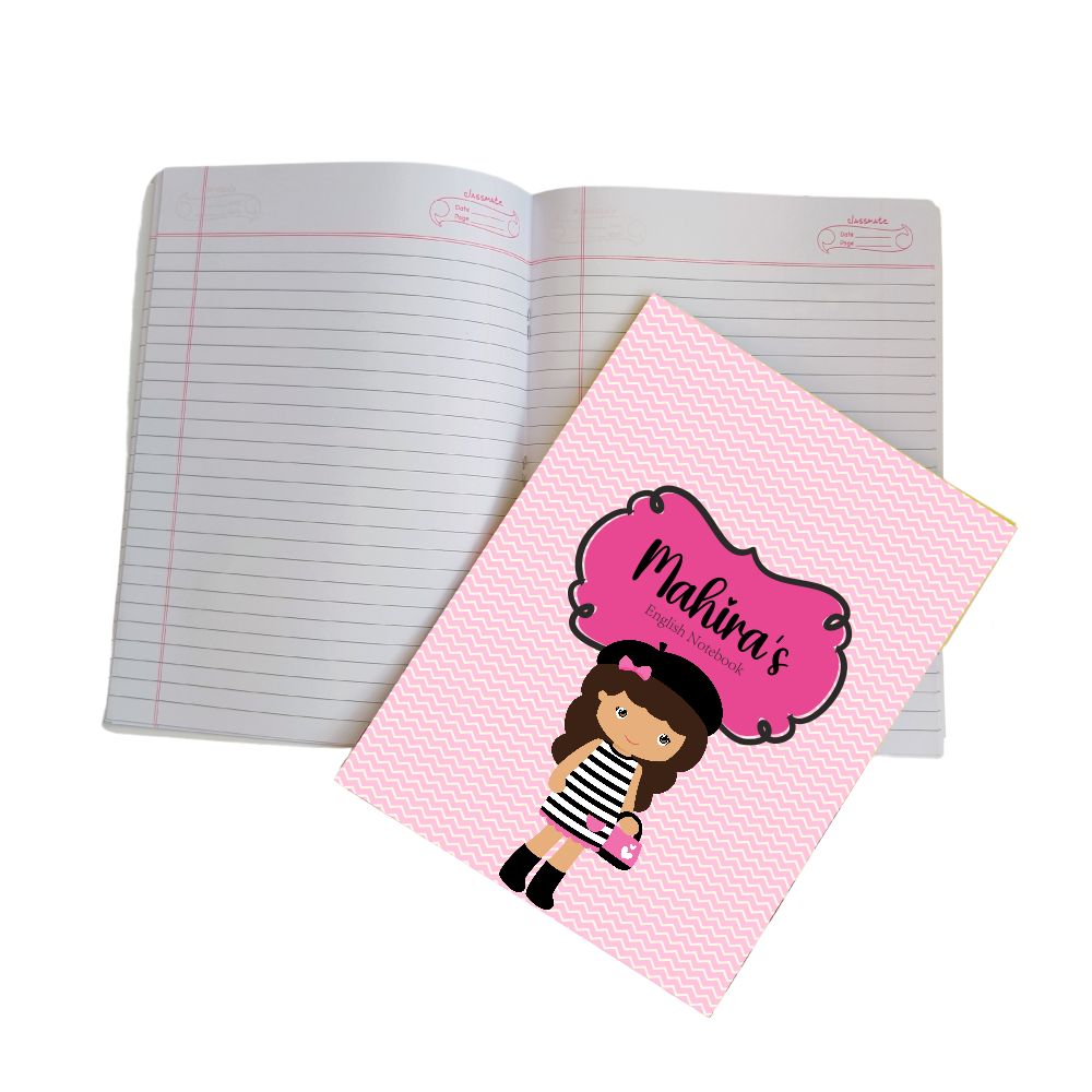 Writing Practice Book Girl with Purse - Peppydots