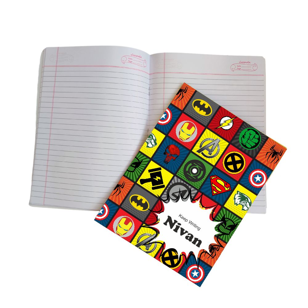 Writing Practice Book Superhero - Peppydots