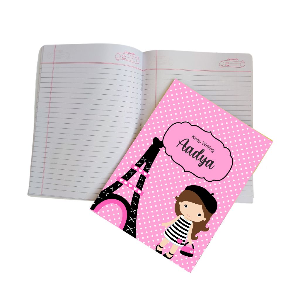 Writing Practice Book Paris Shoping - Peppydots