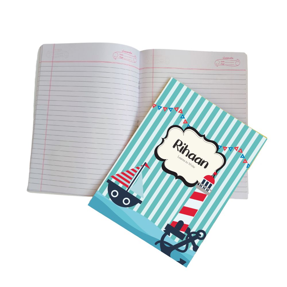 Writing Practice Book Nautical - Peppydots