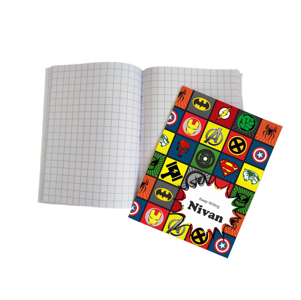 Writing Practice Book Superhero - Peppydots