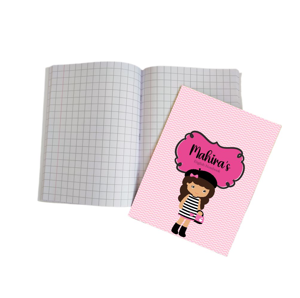 Writing Practice Book Girl with Purse - Peppydots