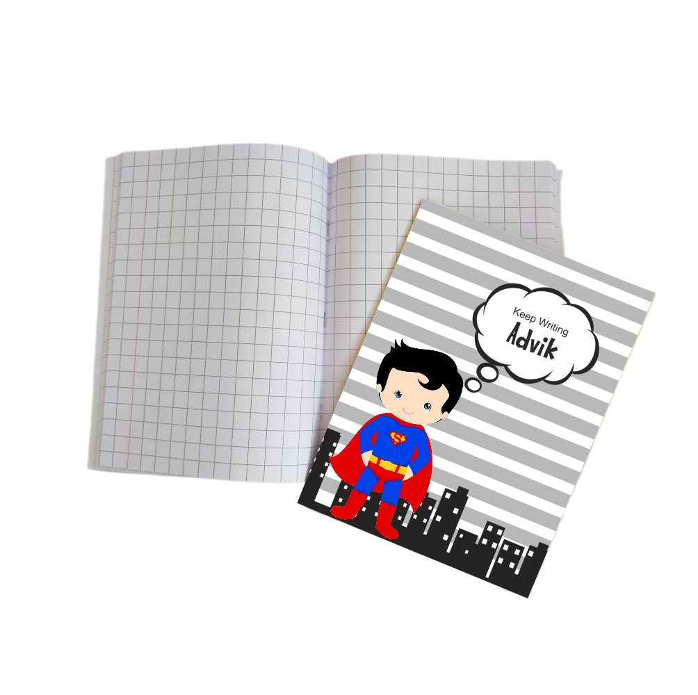 Writing Practice Book Superman - Peppydots