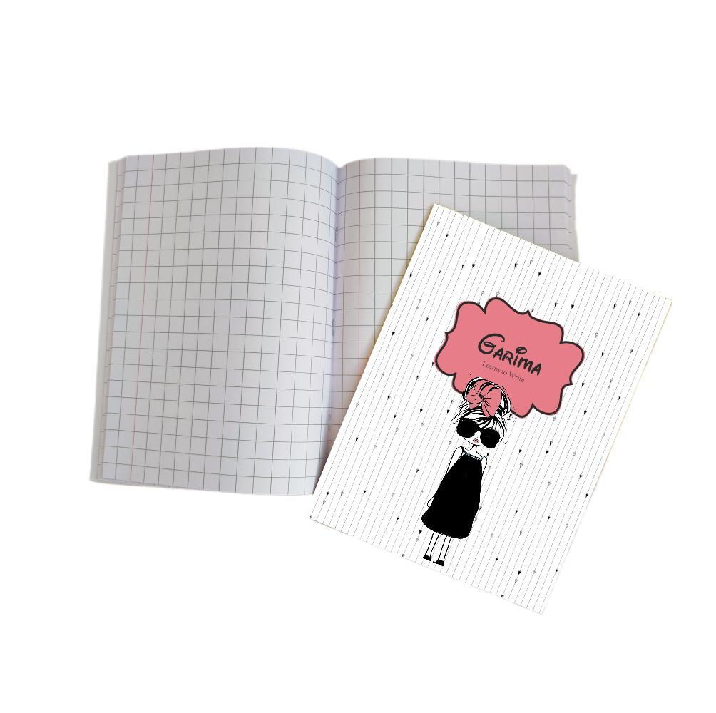 Writing Practice Book Camera Girl - Peppydots