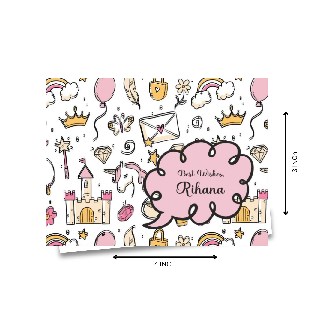 Gift Notecard - Unicorn Princess