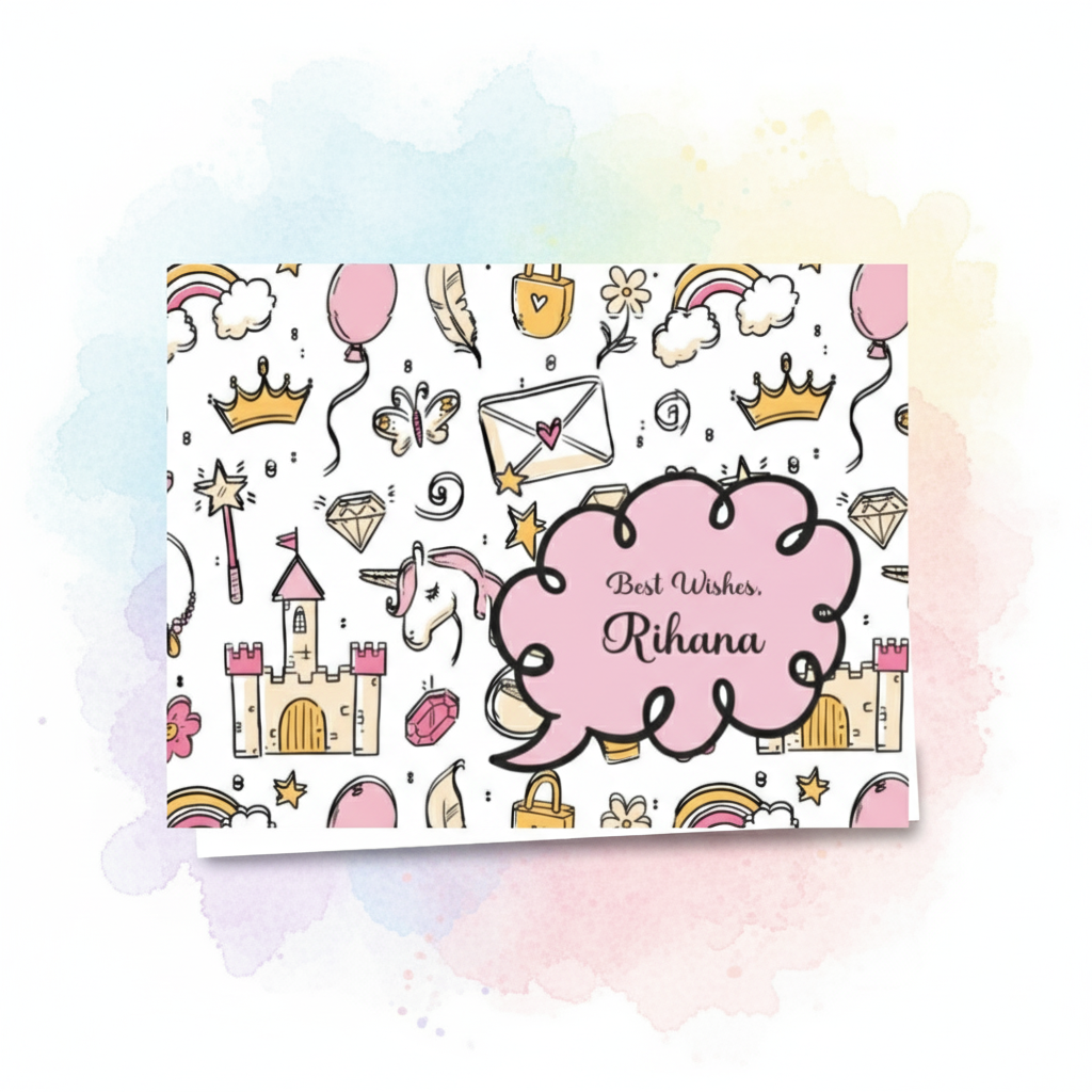 Gift Notecard - Unicorn Princess