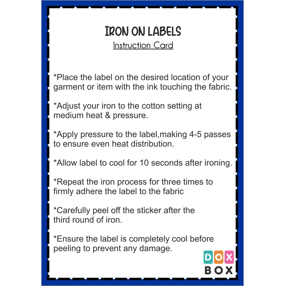 Iron On Label - Peppydots