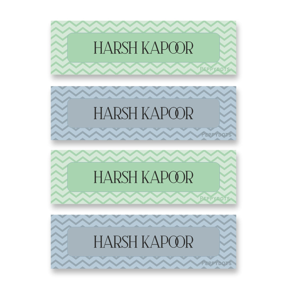 Waterproof Labels - Zig Zag Doxbox Store|]Peppydots