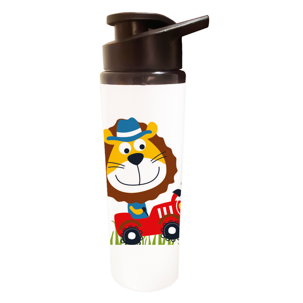Water Bottle - Lion on a Tractor Doxbox Store|]Peppydots