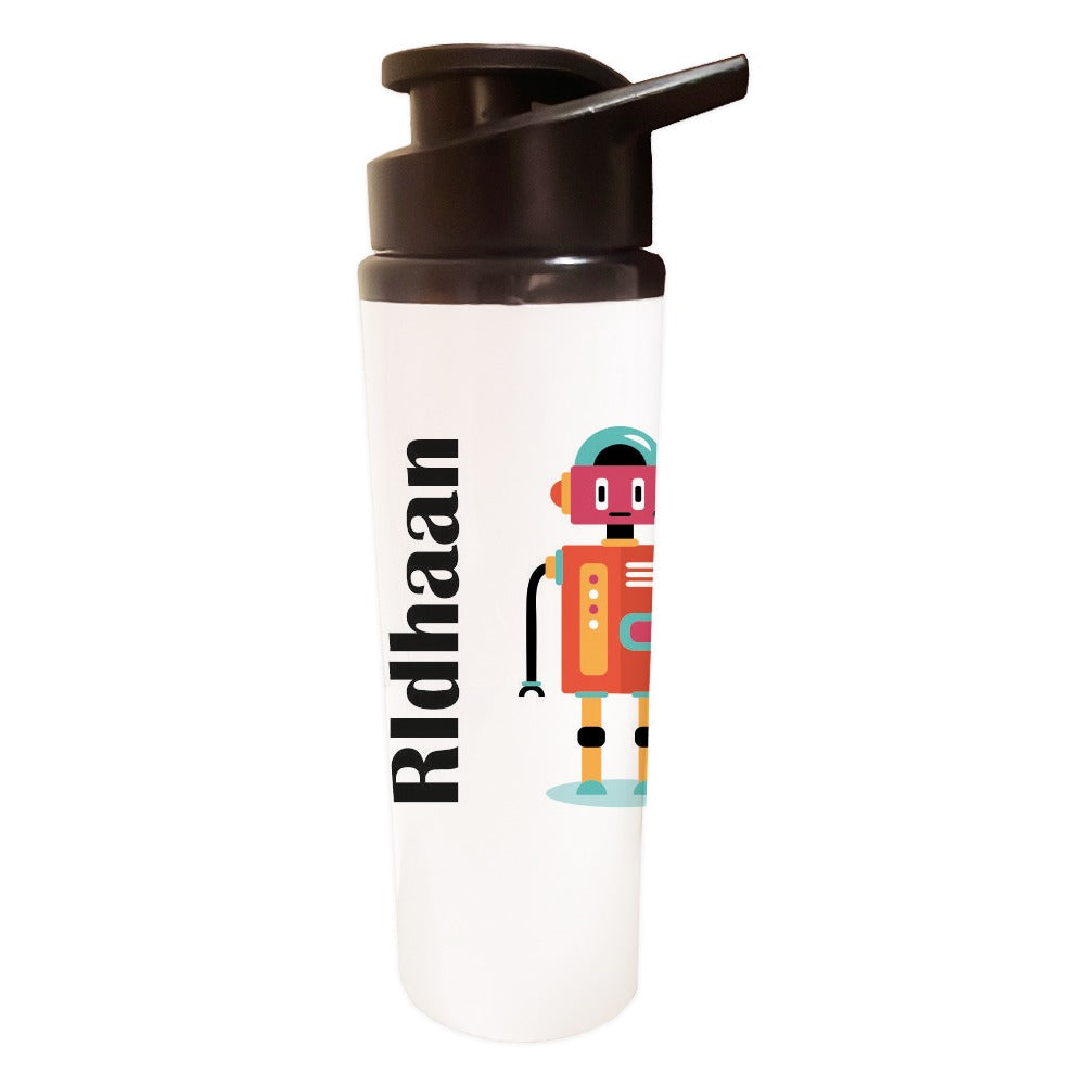 Water Bottle - Cartoon Robot Doxbox Store|]Peppydots