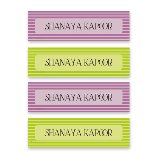 Waterproof Labels - Stripes Doxbox Store|]Peppydots