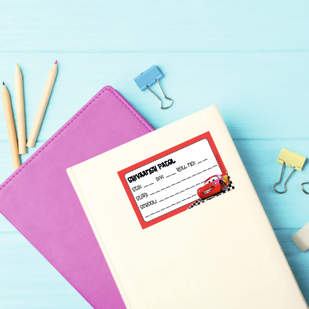 School Book Label - 95 Car Doxbox Store|]Peppydots