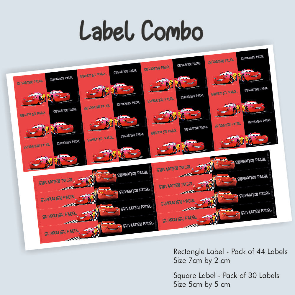 Label Combo - 95 Car Doxbox Store|]Peppydots