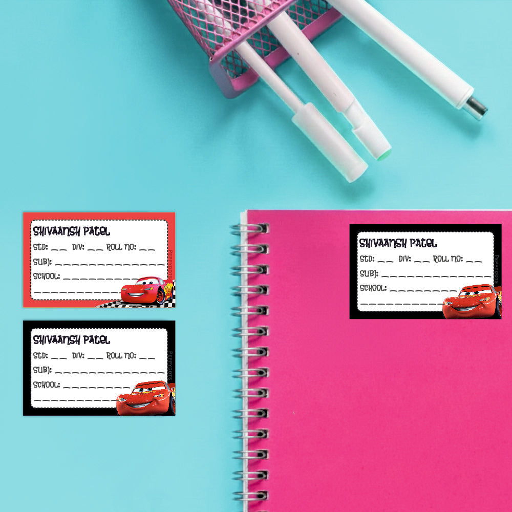 School Book Label - 95 Car Doxbox Store|]Peppydots