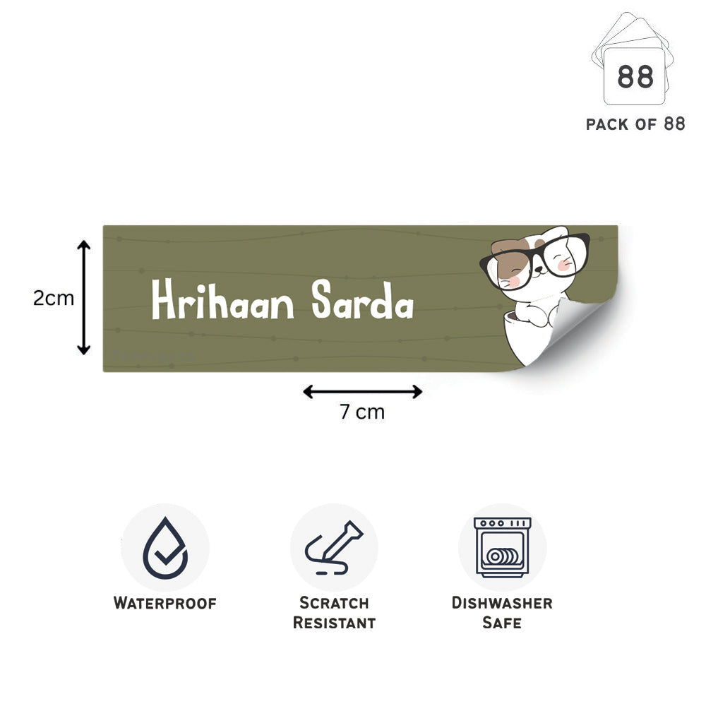 Waterproof Labels - Animal Faces Doxbox Store|]Peppydots