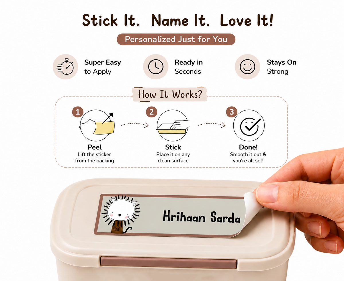 Waterproof Labels - Animal Faces Peppydots|]Peppydots