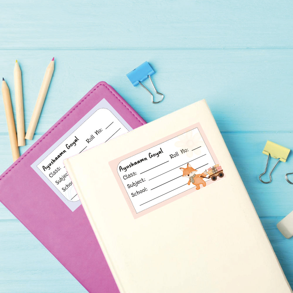 School Book Label - Animal Racer Doxbox Store|]Peppydots