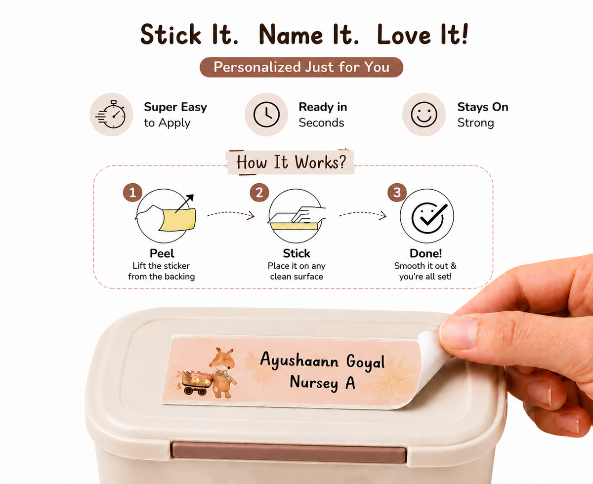 Waterproof Labels - Animal Racer Peppydots|]Peppydots