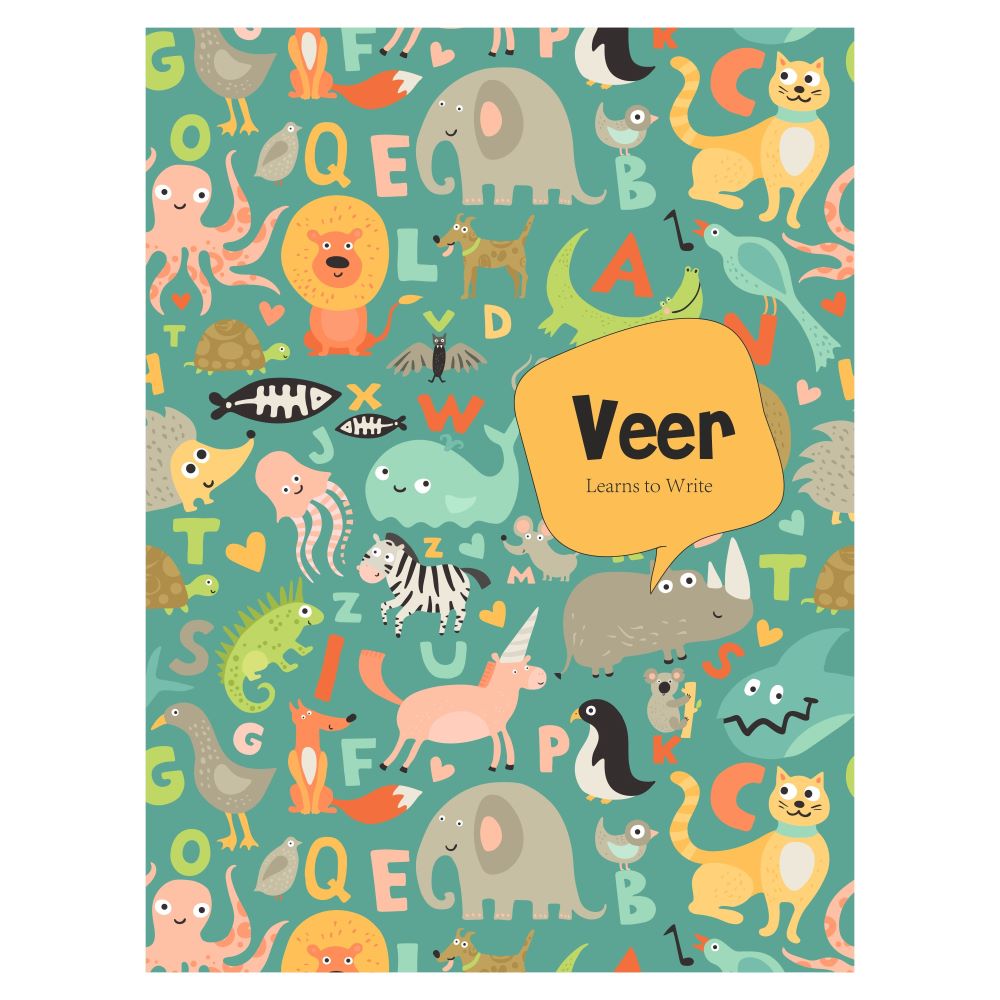 Writing Practice Book Animal World - Peppydots