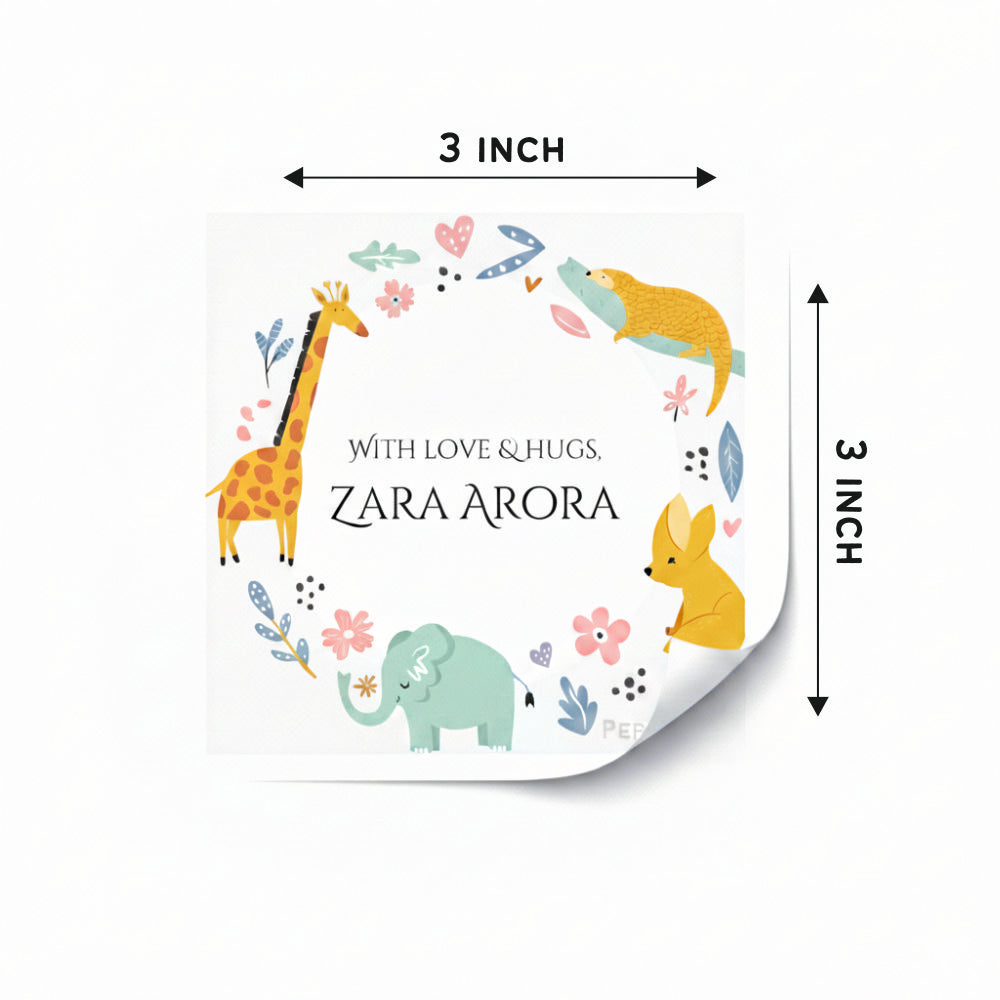Gift Labels - Animal Wreath Doxbox Store|]Peppydots