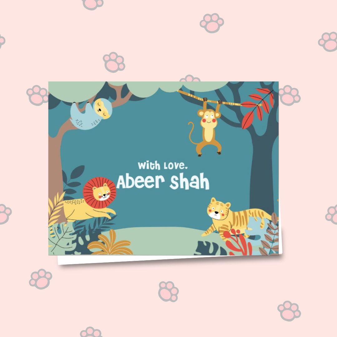 Gift Notecard - Animal Kingdom Doxbox Store|]Peppydots