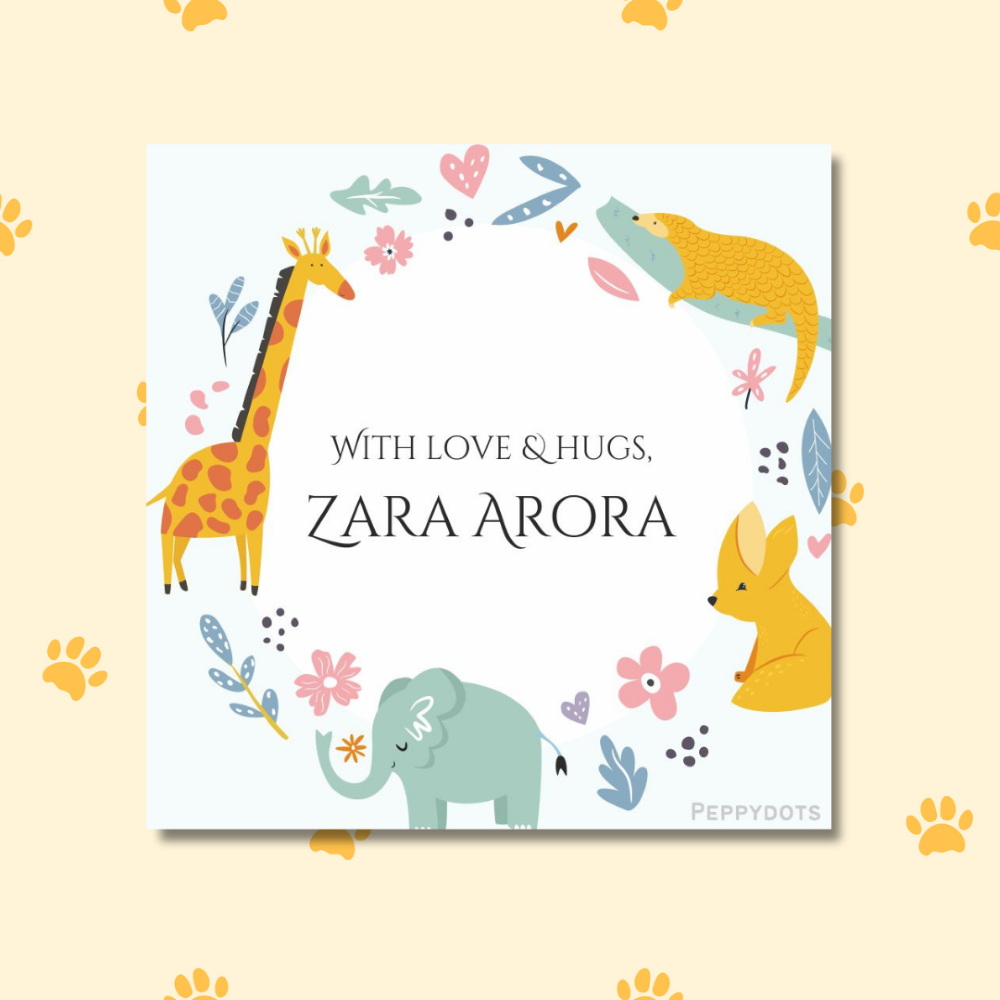 Gift Tag - Animal Wreath Doxbox Store|]Peppydots