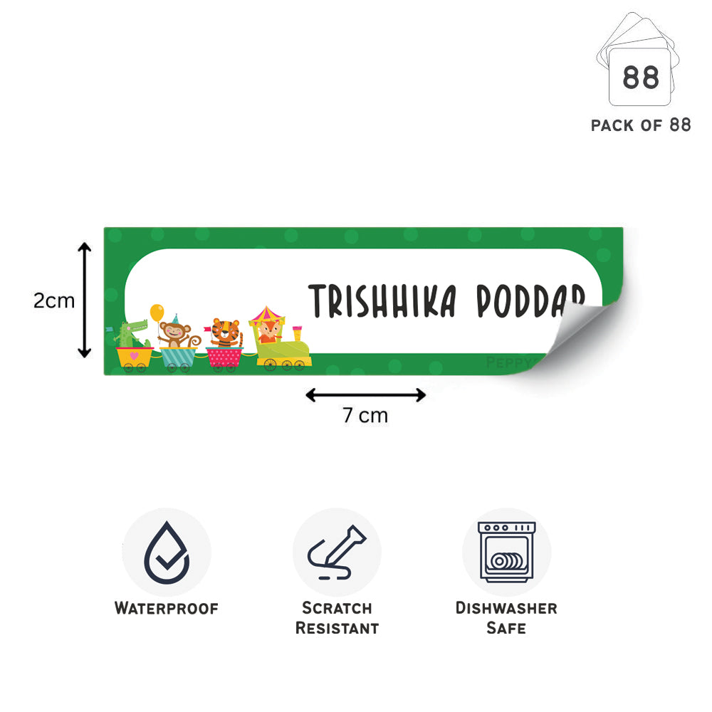 Waterproof Labels - Animals Fun Ride Doxbox Store|]Peppydots