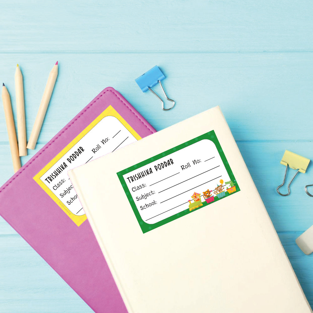 School Book Label - Animals Fun Ride Doxbox Store|]Peppydots