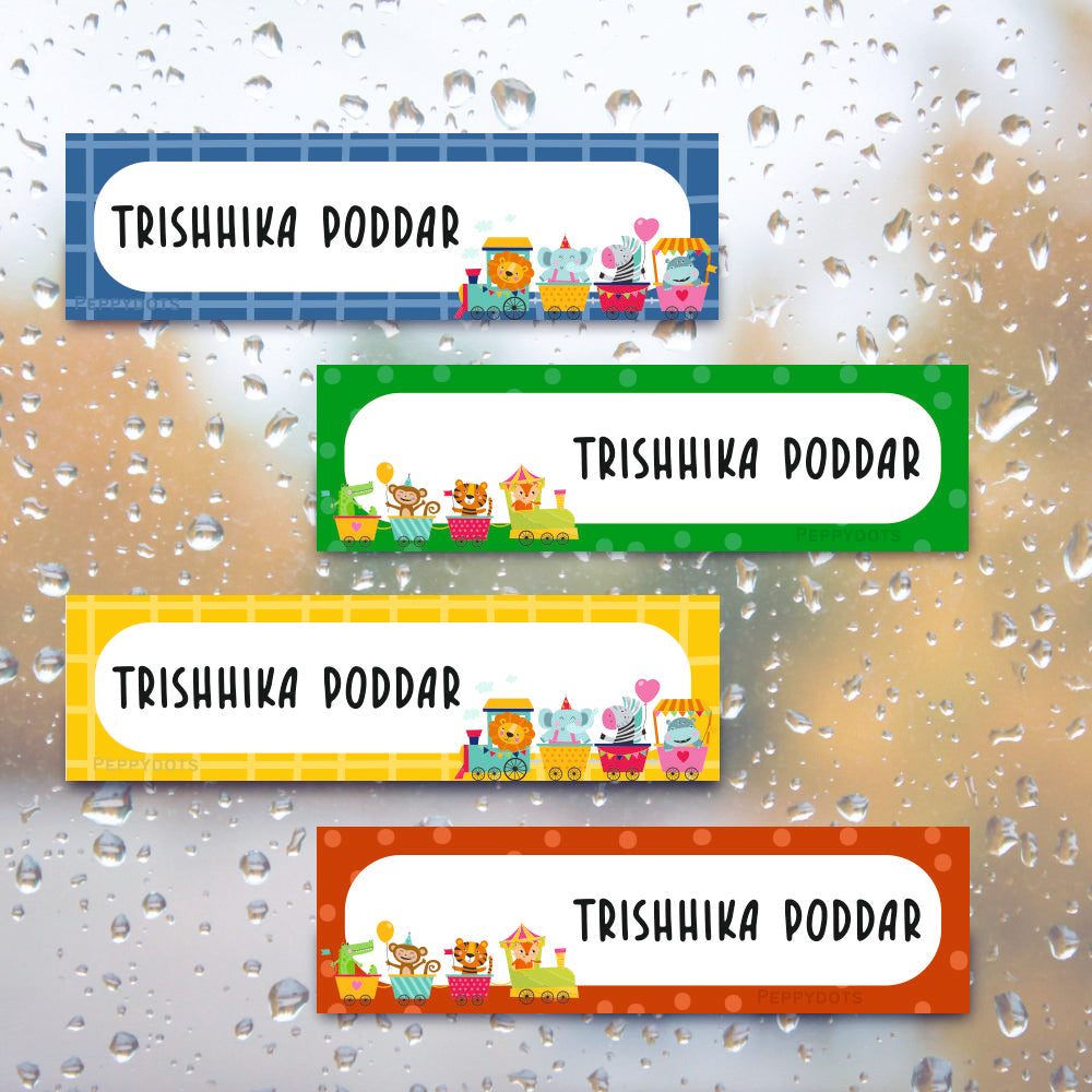 Waterproof Labels - Animals Fun Ride Doxbox Store|]Peppydots