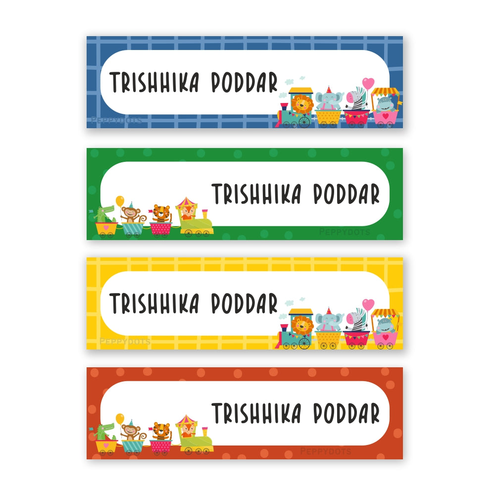 Waterproof Labels - Animals Fun Ride Doxbox Store|]Peppydots