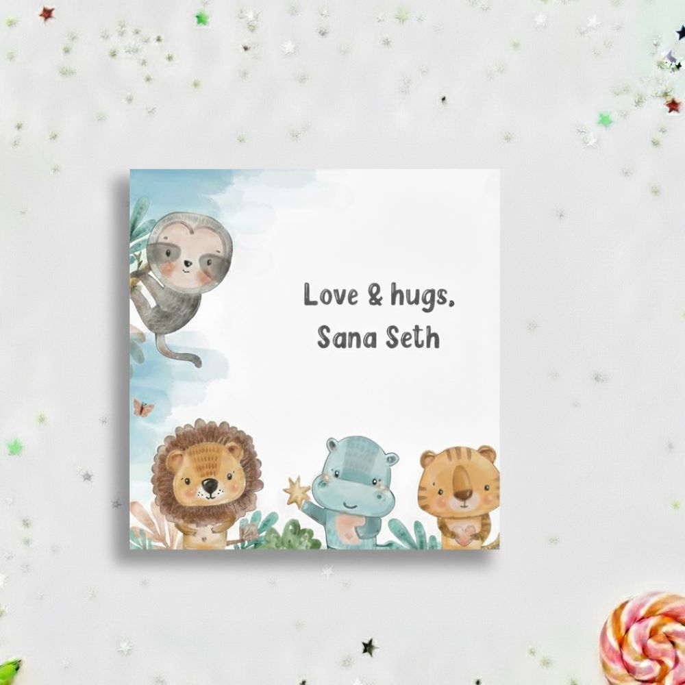 Gift Labels - Animals watercolor Doxbox Store|]Peppydots