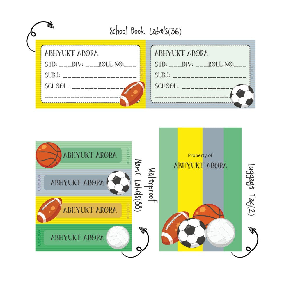 Back to school combo - sports Doxbox Store|]Peppydots