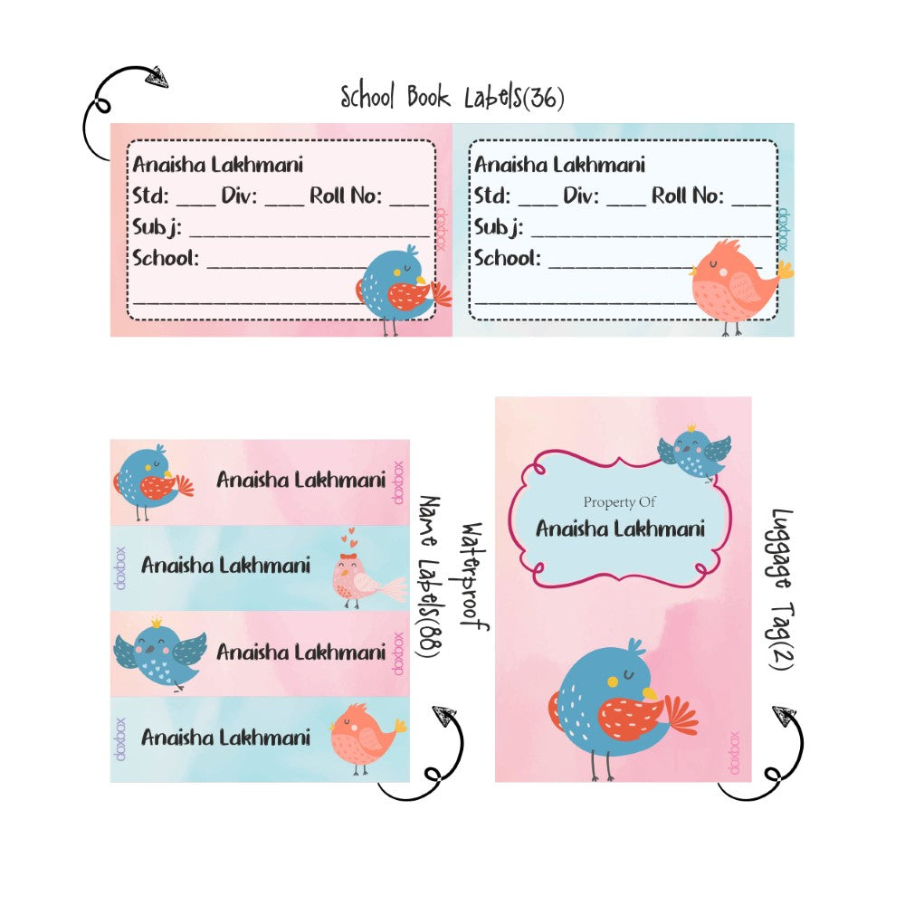 Back to school combo - sweet bird Doxbox Store|]Peppydots