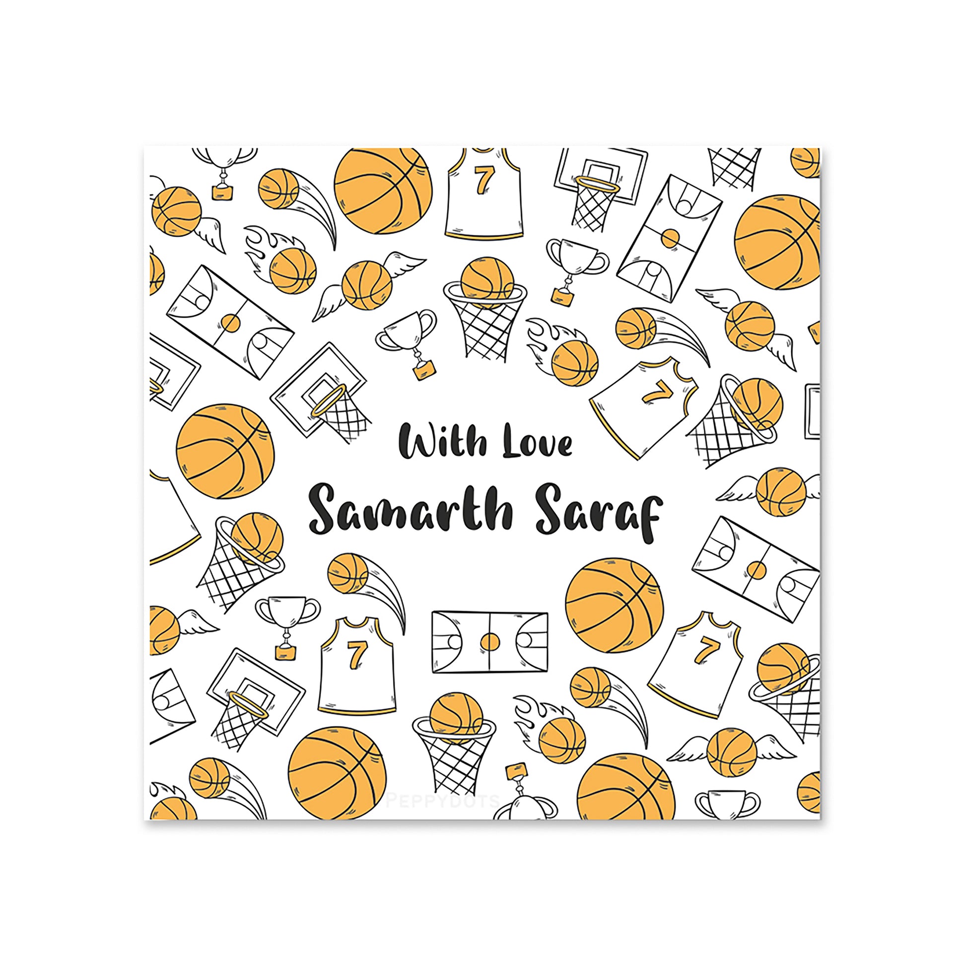 Gift Tag - Basketball Champ Doxbox Store|]Peppydots