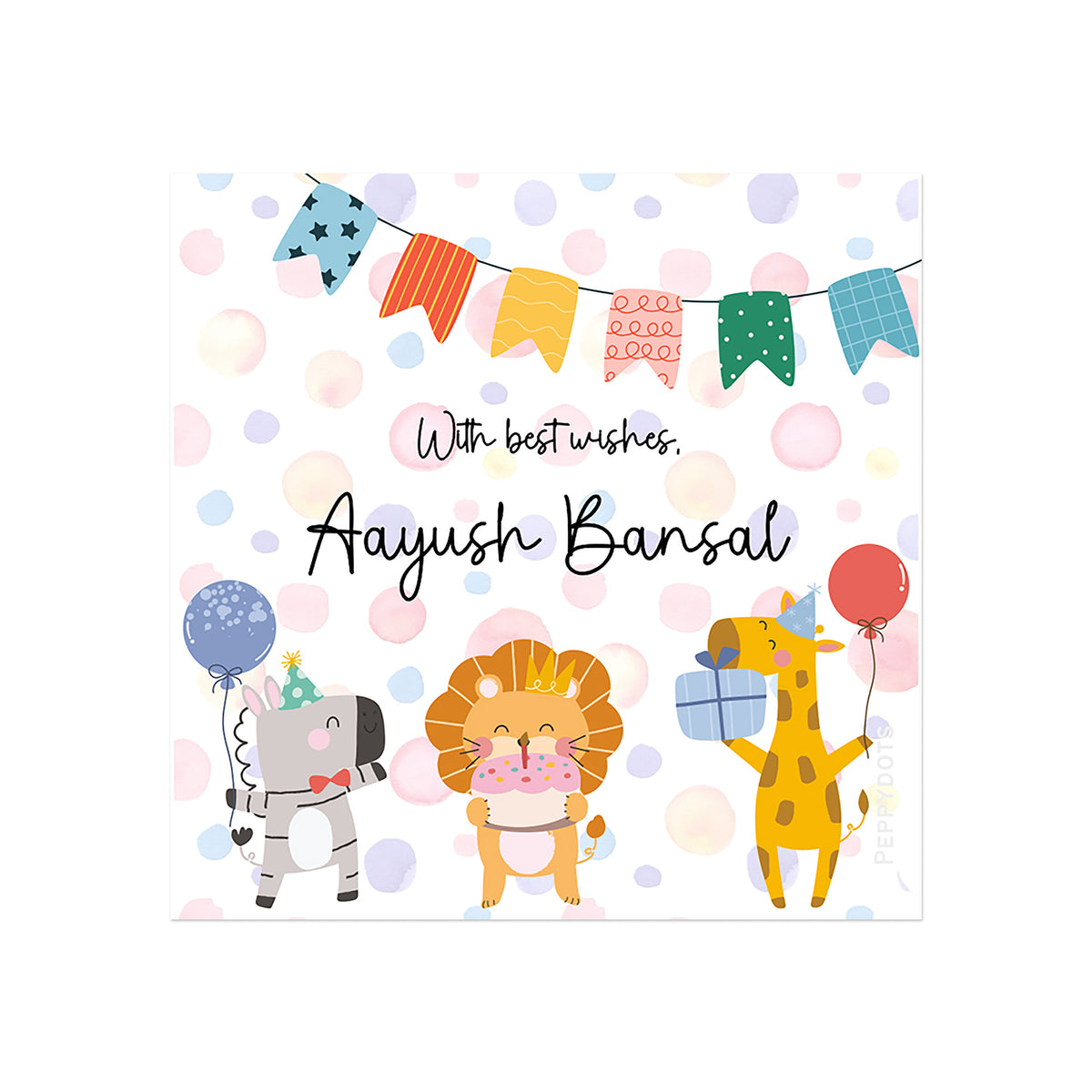 Gift Tag - Birthday Buddies Peppydots|]Peppydots
