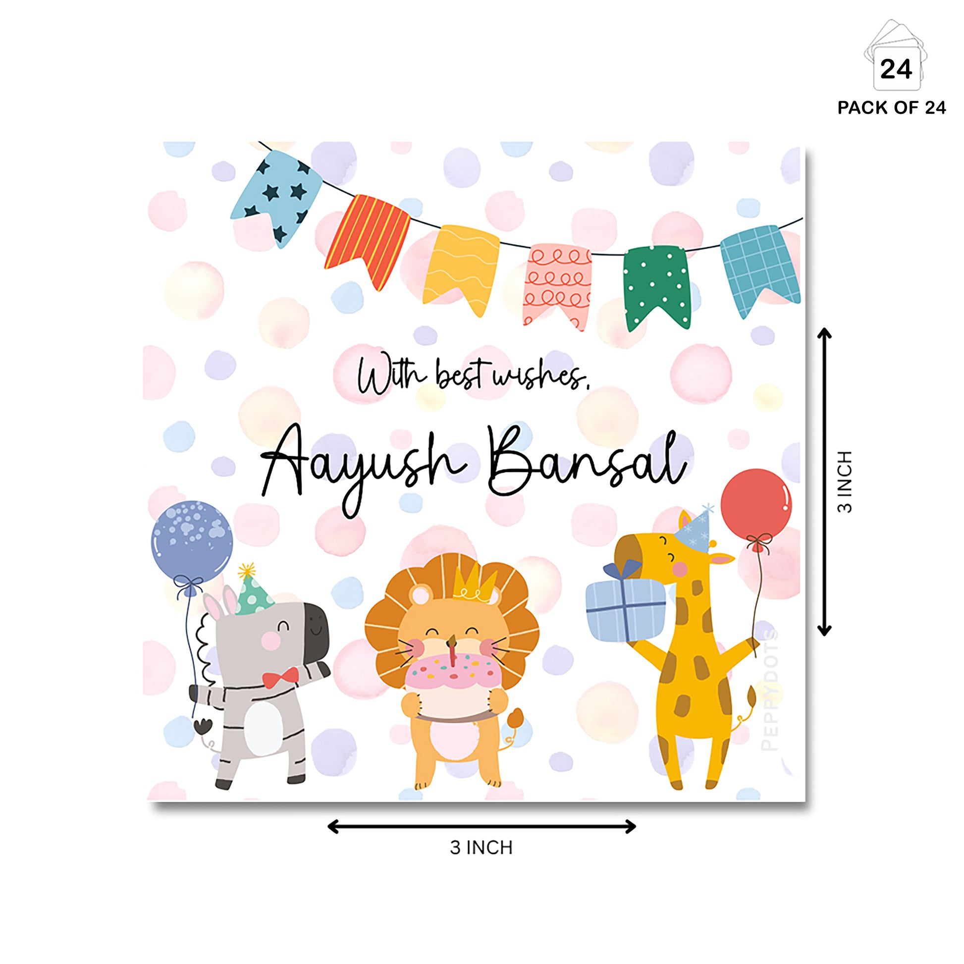 Gift Tag - Birthday Buddies Peppydots|]Peppydots