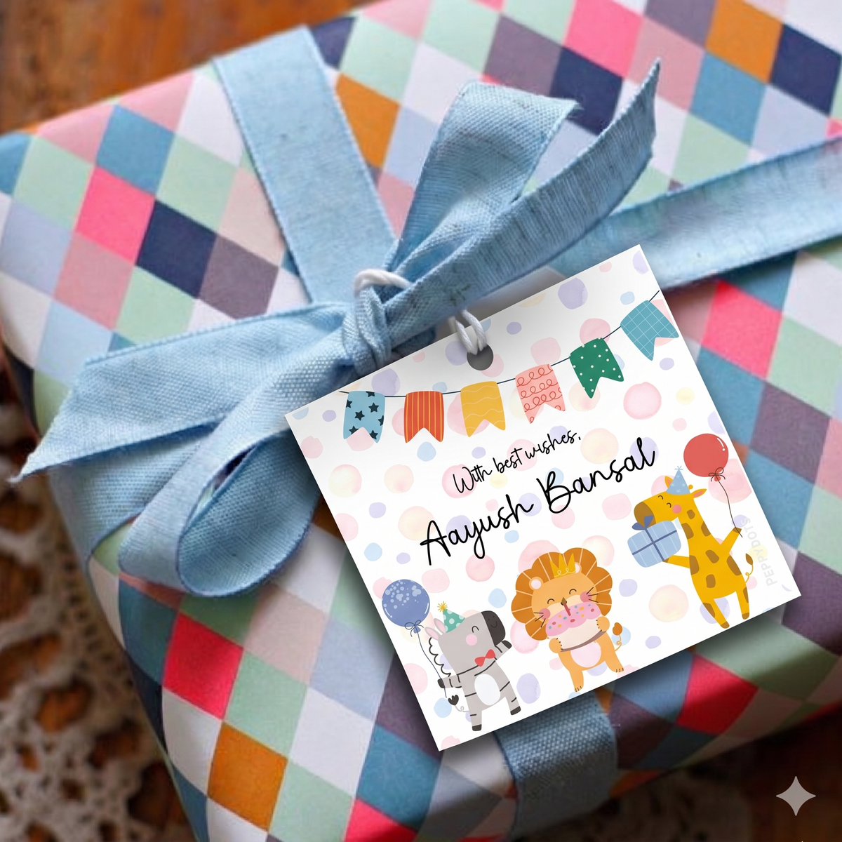 Gift Tag - Birthday Buddies Peppydots|]Peppydots