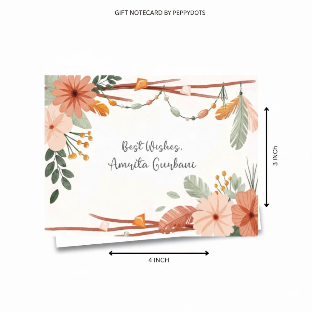 Gift notecard -Boho Flower Doxbox Store|]Peppydots