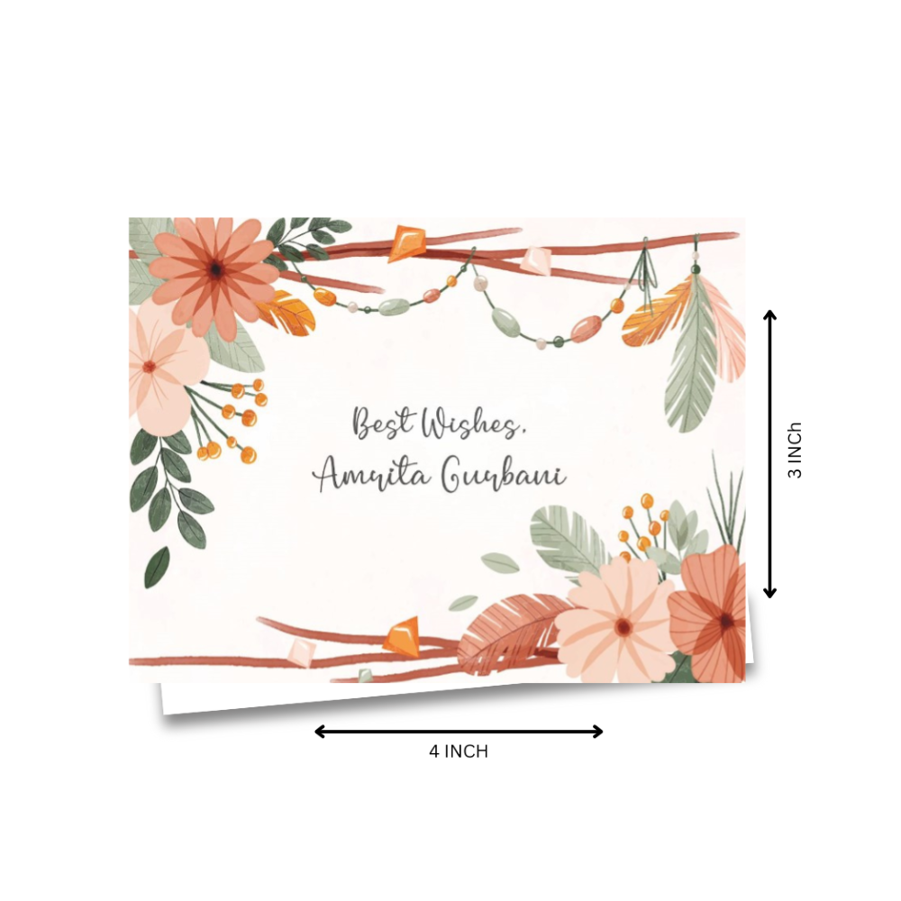 Gift Notecard - Boho Flower Doxbox Store|]Peppydots
