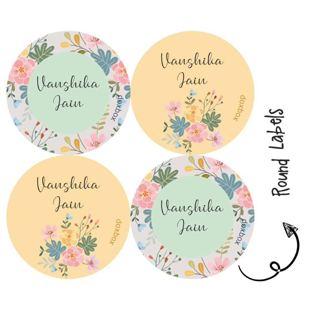 Round water proof label - Bouquet Doxbox Store|]Peppydots