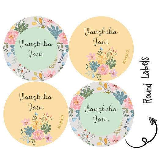 Round water proof label - Bouquet Doxbox Store|]Peppydots