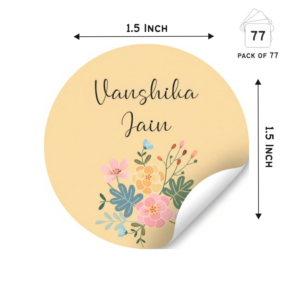 Round Waterproof label - Bouquet Doxbox Store|]Peppydots